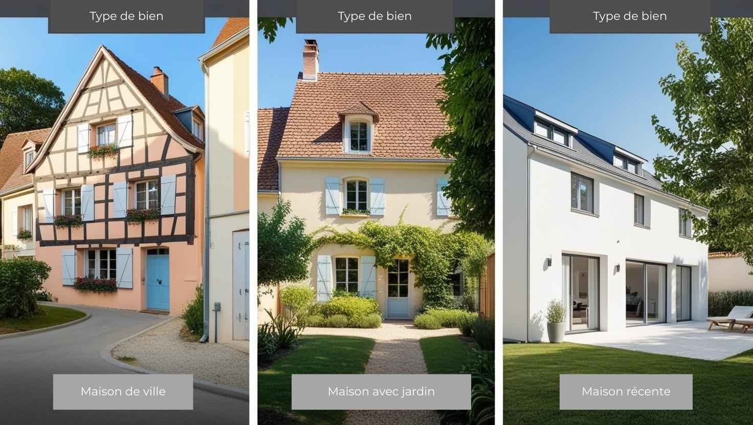 Types de maison a vendre Montbeliard par la Clef du Bonheur Immobilier